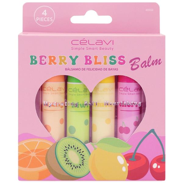 CELAVI 4PC BERRY BLISS BALM SET