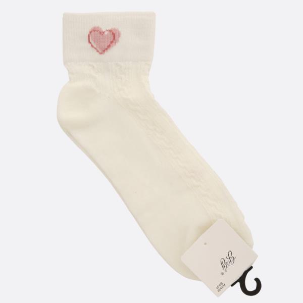 DOUBLE HEART ANKLE SOCK