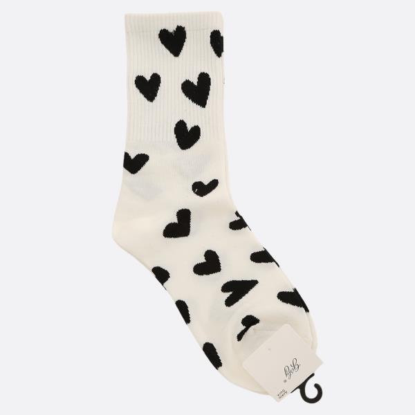 HEART PATTERN SOCK