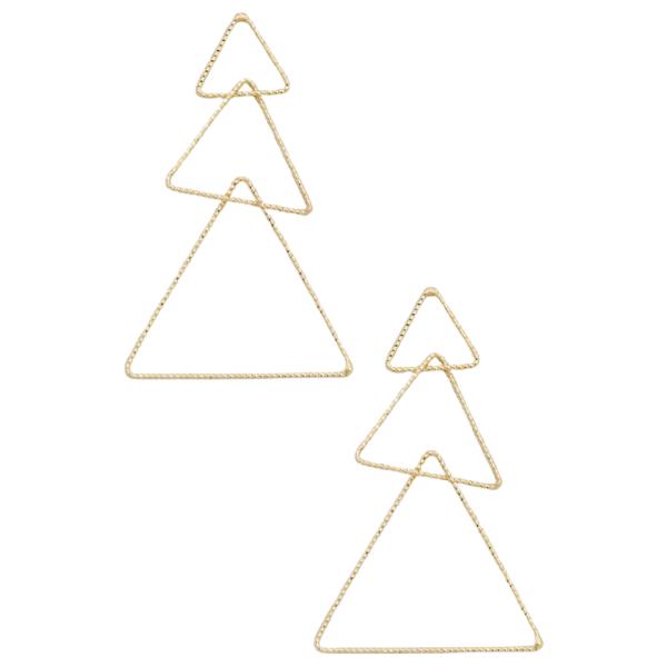 TRIPLE TRIANGLE EARRING