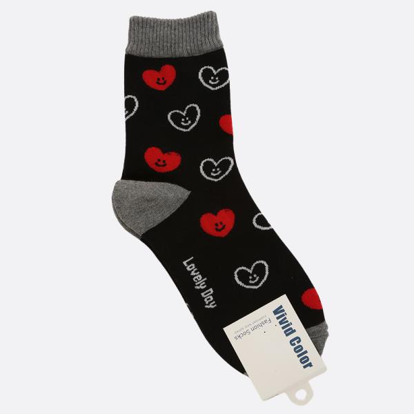 HEART PATTERN ANKLE SOCK