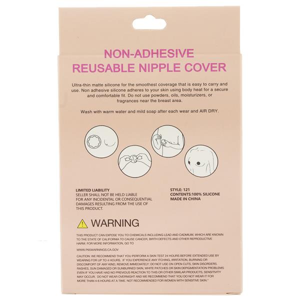 NON ADHESIVE REUSABLE NIPPLE COVER