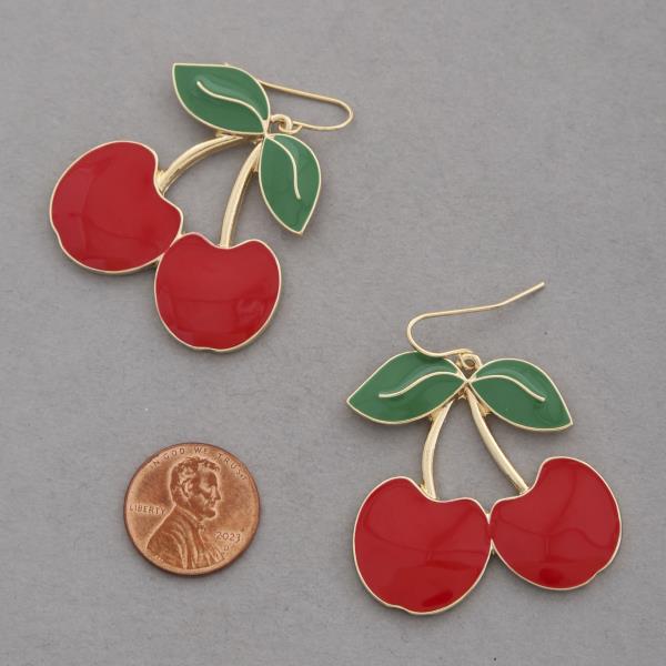 CHERRY DANGLE EARRING