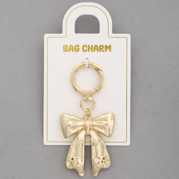 RIBBON BOW BAG CHARM