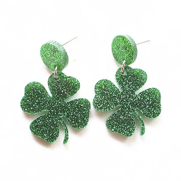 CLOVER LEAF DANGLE EARRING