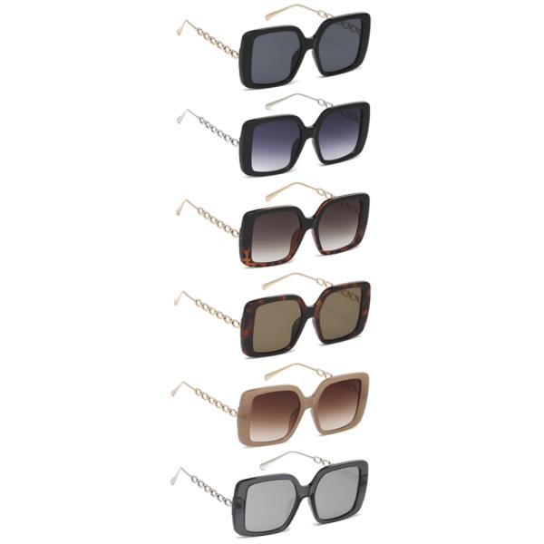 STYLISH LINK SQUARED SUNGLASSES 1DZ