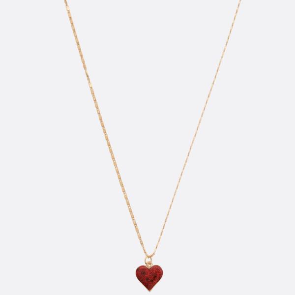 SDJ HEART PENDANT NECKLACE