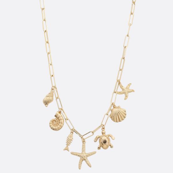 SEA LIFE MULTI CHARM NECKLACE