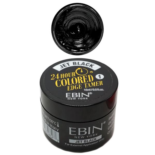 EBIN 24 HOUR COLORED EDGE TAMER JET BLACK