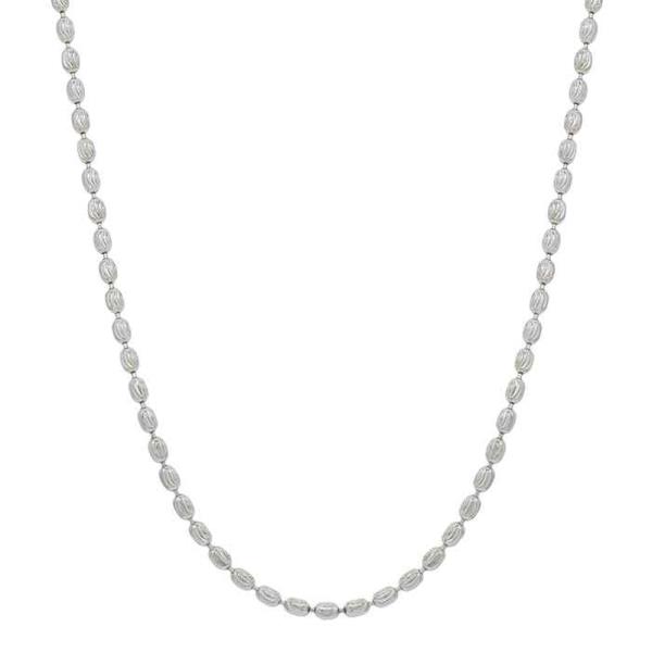 TEXTURED MEDIUM OVAL CHAIN SHORT NECKLACE