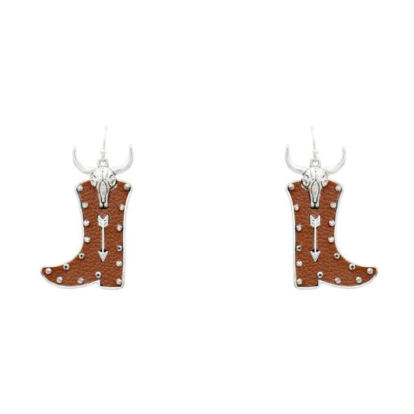 WESTERN STYLE BOOTS DANGLE EARRING