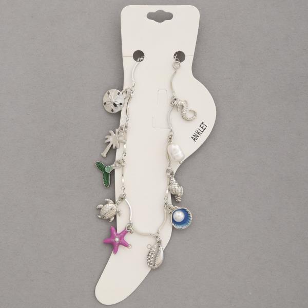 SEA LIFE MULTI CHARM ANKLET
