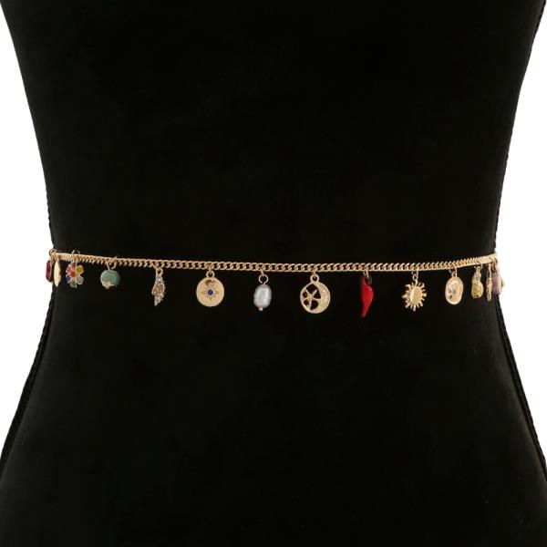 MULTI CHARM METAL BELT