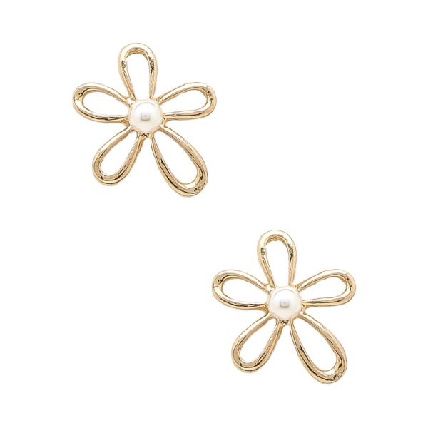 FLOWER POST EARRING