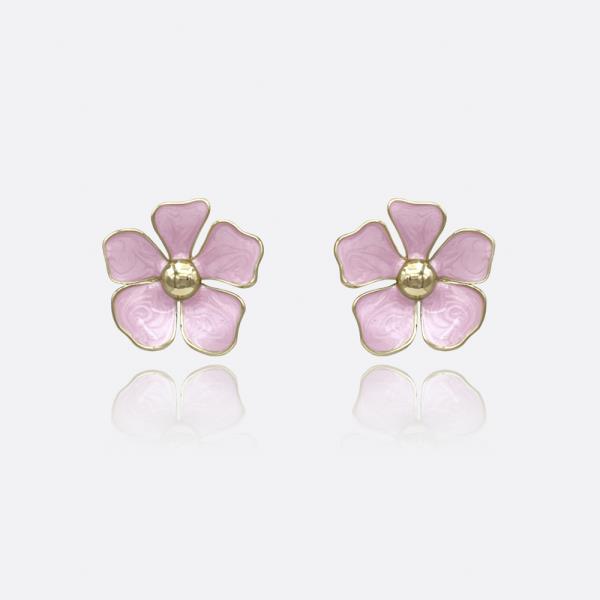 FLOWER PEARLIZED EPOXY EARRING