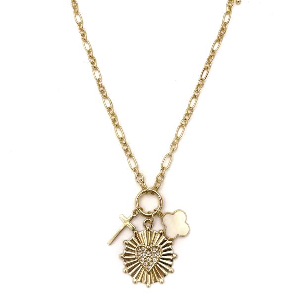 BUTTERFLY KEY CHARMS NECKLACE