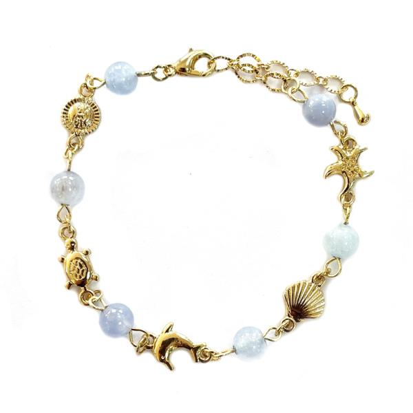 MIXED BD & SEALIFE CHARM BRACELET