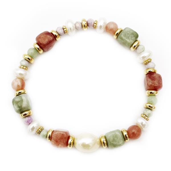 MIXED BEAD STRETCH BRACELET