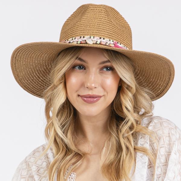 BOHO TASSEL BAND STRAW SUN HAT