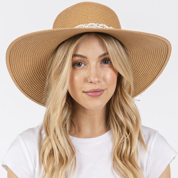 BRAIDED STRAP STRAW SUN HAT