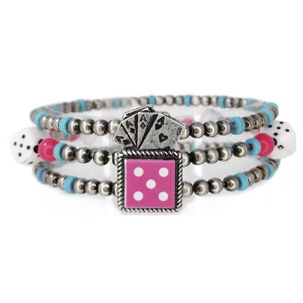 CASINO WESTERN CHECKERBOARD NAVAJO BRACELET SET