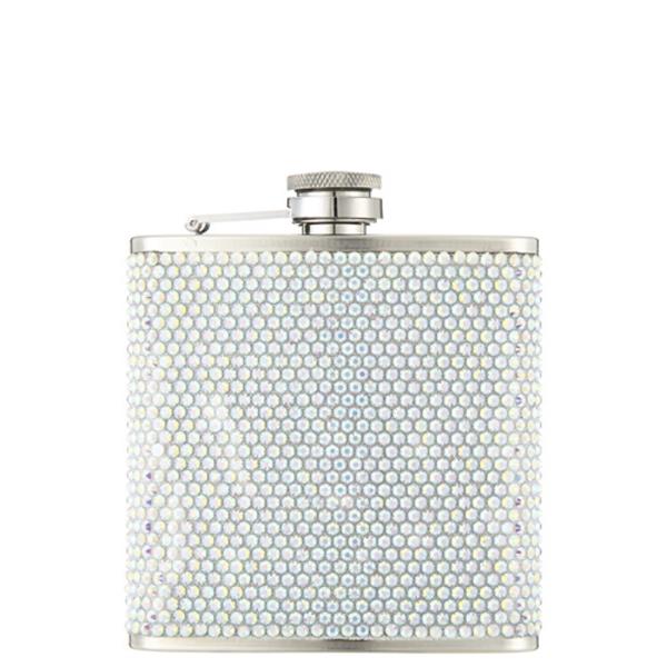 RHINESTONE WHISKEY HIP FLASK BOTTLE