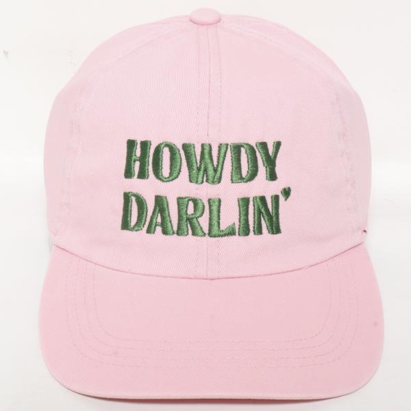 HOWDY DARLIN EMBROIDERY PATCH IN DENIM MESH BASEBALL CAP