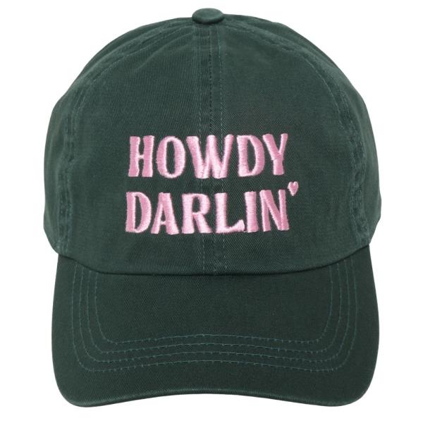 HOWDY DARLIN EMBROIDERY PATCH IN DENIM MESH BASEBALL CAP