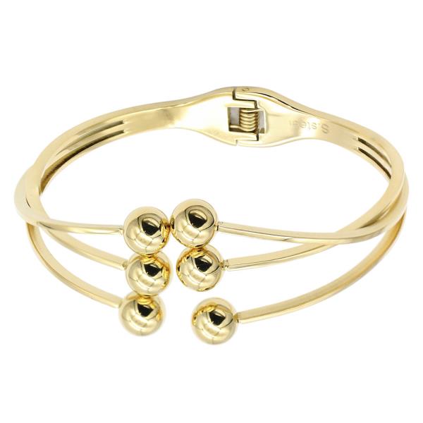 GOLD PLATED STAINLESS STEEL BANGLE BRACELET