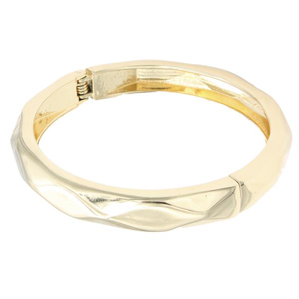 GOLD PLATED HINGED BANGLE BRACELETS