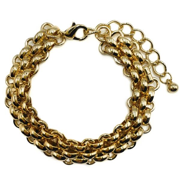 METAL CHUNKY CHAIN SHORT BRACELET