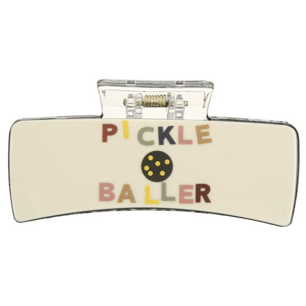 PICKLE BALLER HAIR CLAW JAW CLIP