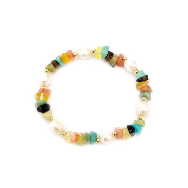 MIXED BEAD STRETCH BRACELET