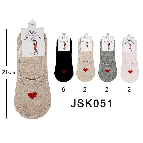 HEART LINER SOCKS (12 UNITS)