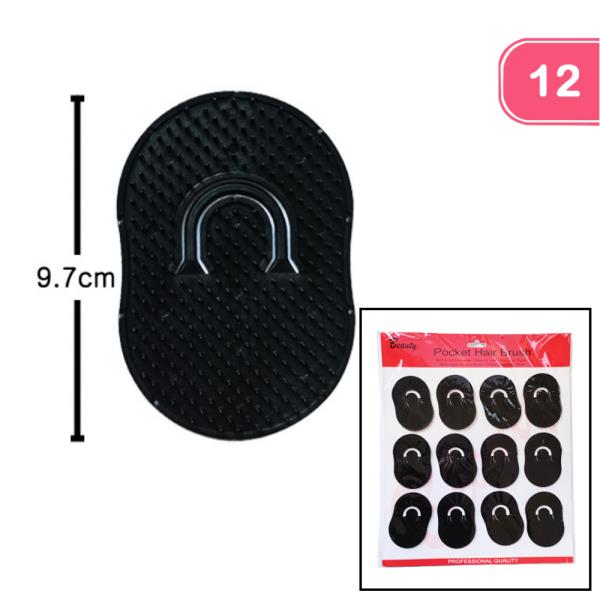 POCKET HAIR BRUSH (12 UNITS)