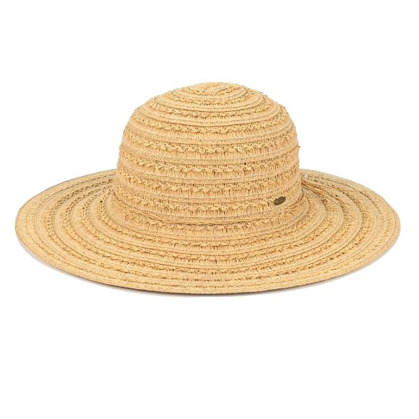 CC WIDE BRIM TEXTURED SUN HAT