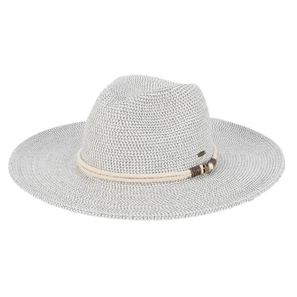 CC WIDE BRIM SUNHAT WITH ANCHOR ROPE TRIM BAND