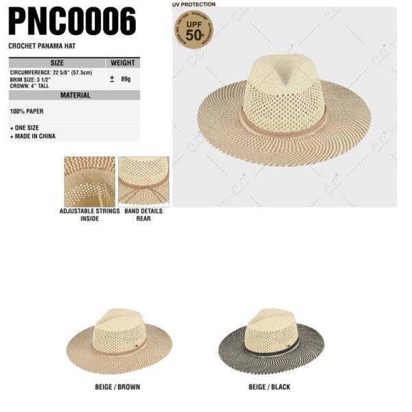 CC CROCHET PANAMA HAT