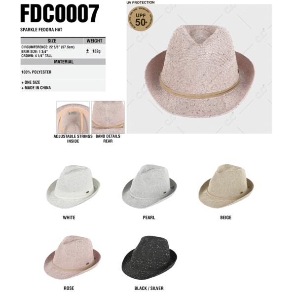 CC SPARKLE FEDORA HAT