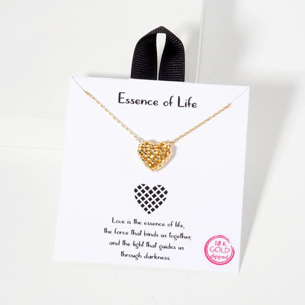 18K GOLD RHODIUM ESSENCE OF LIFE NECKLACE