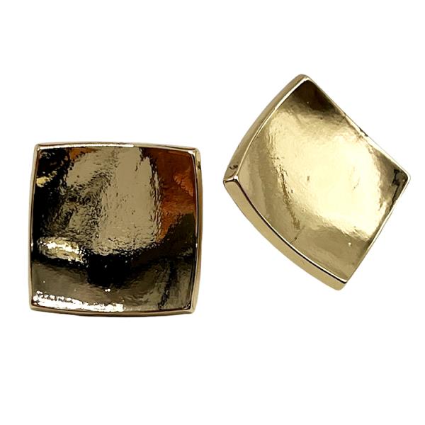 METAL SQUARE POST EARRING