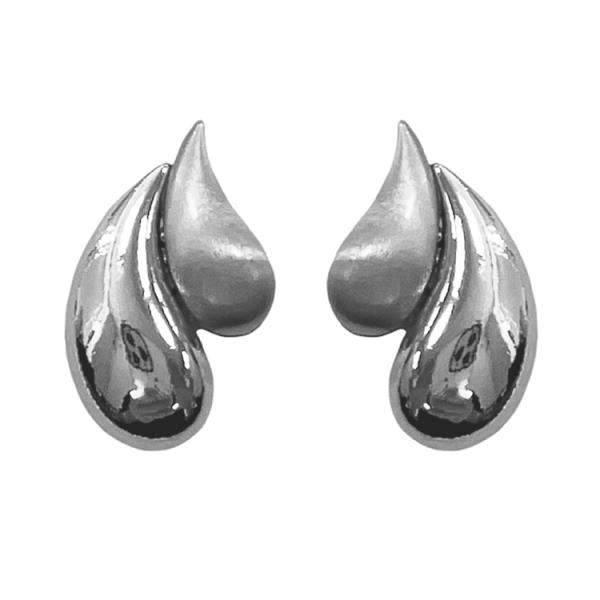 DOUBLE TEARDROP POST EARRING