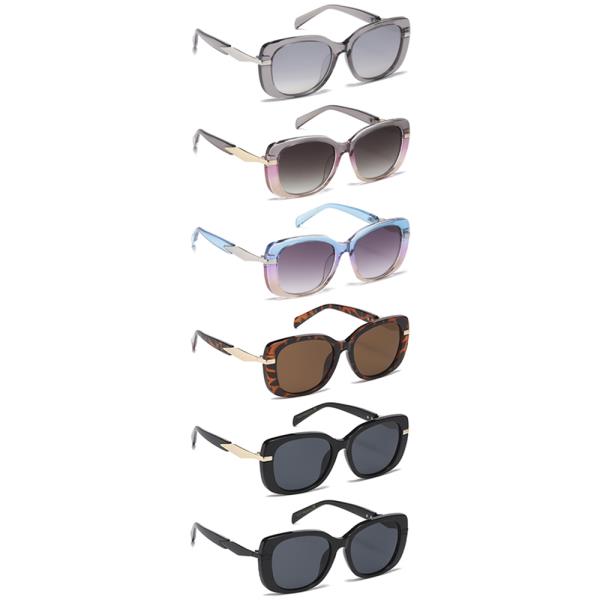 ROUNDED SQUARE CHIC SUNGLASSES 1DZ