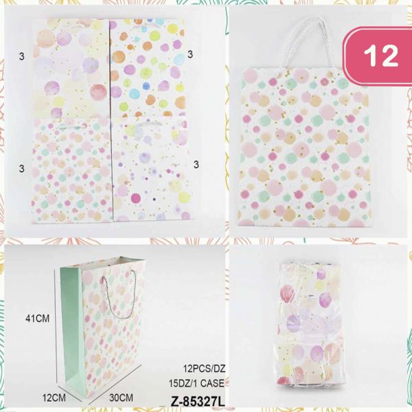 GIFT PAPER SHOPPING BAG (12 UNITS)