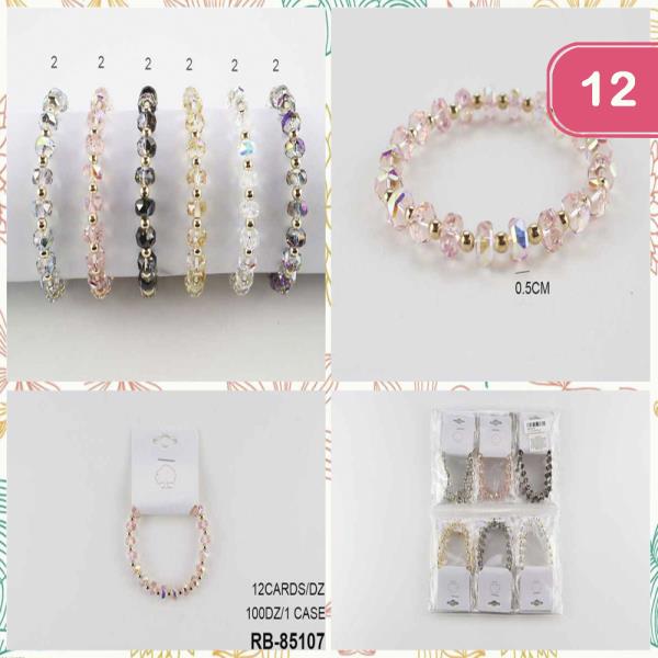 BEAD STRETCH BRACELET (12 UNITS)