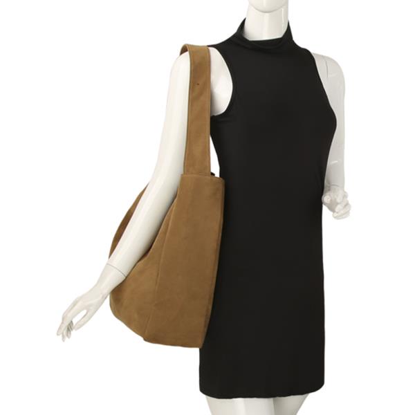 (ONLINE ONLY) Suede slouchy shoulder hobo bag