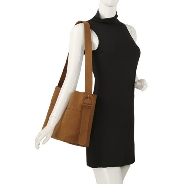 (ONLINE ONLY) 2in1 suede shoulder bag w pouch set