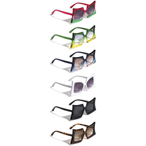 GEOMETRIC SQUARE NOVELTY SUNGLASSES 1DZ