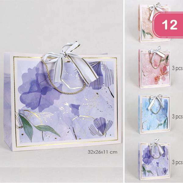 FLOWER GIFT PAPER BAG (12 UNITS)