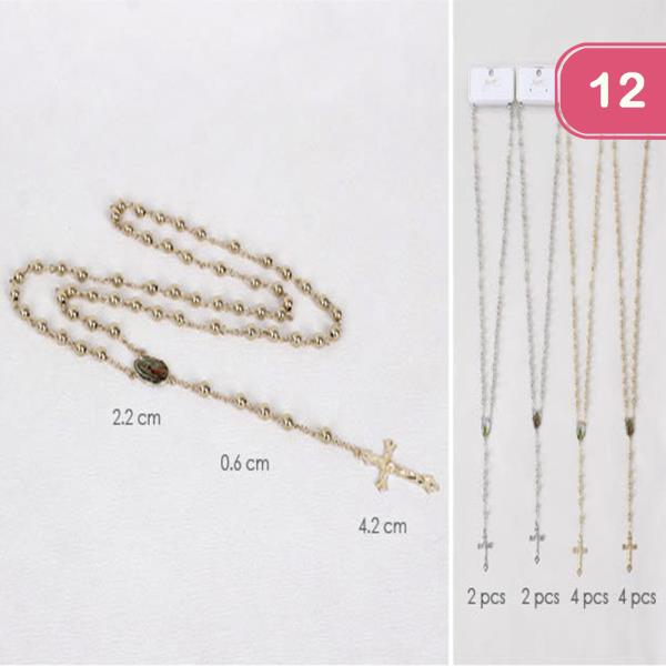 ROSARY NECKLACE (12 UNITS)